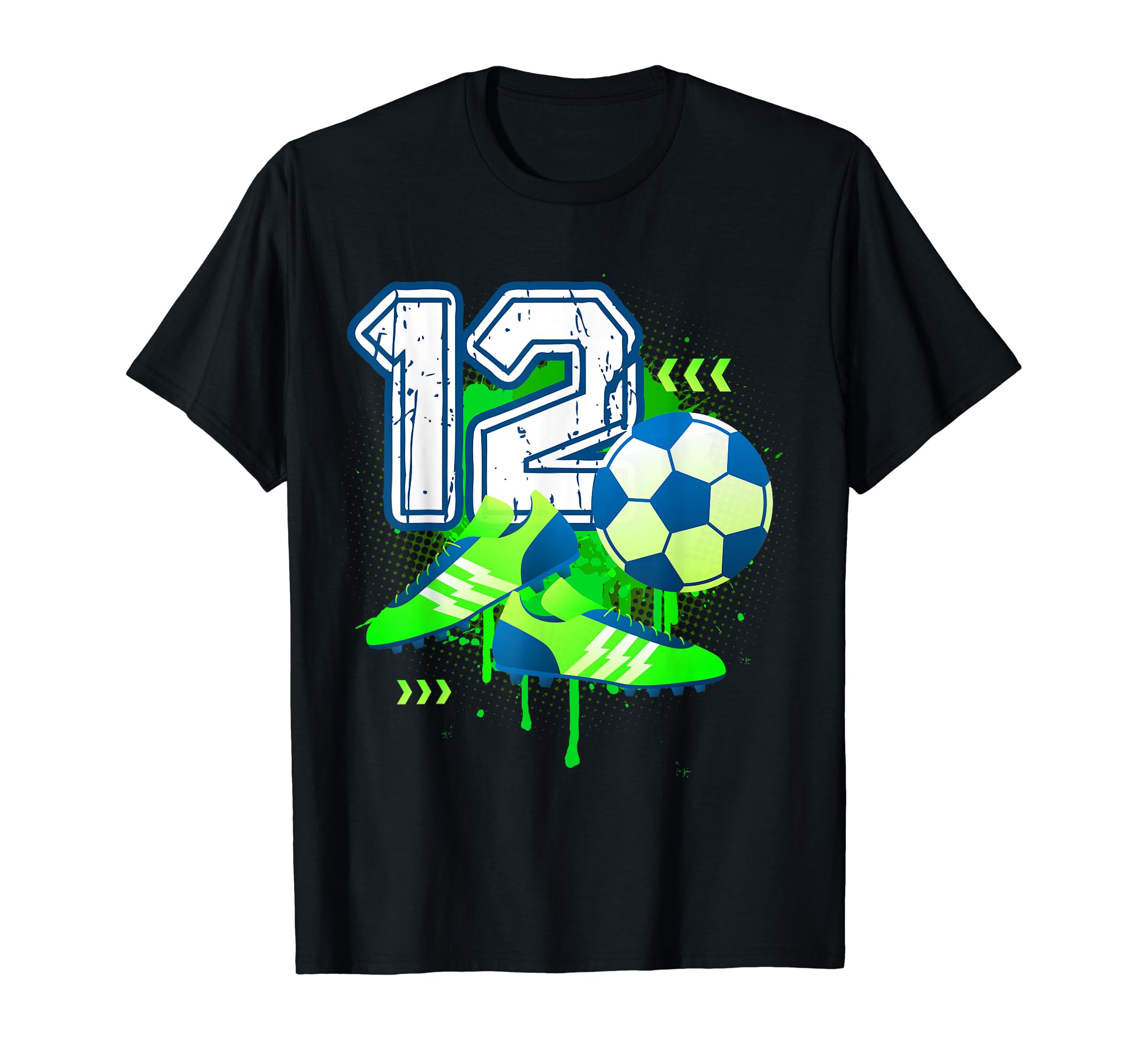 12Th B Day Soccer Football Sport 12 T-Shirt - Streetwear Style Men Women - T-Shirt, Sweatshirt, Hoodie