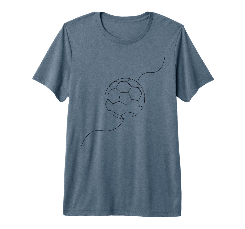 One Line Art Minimalist Soccer Coach T-Shirt - Custom Art Print for Adults - T-Shirt, Sweatshirt, Hoodie