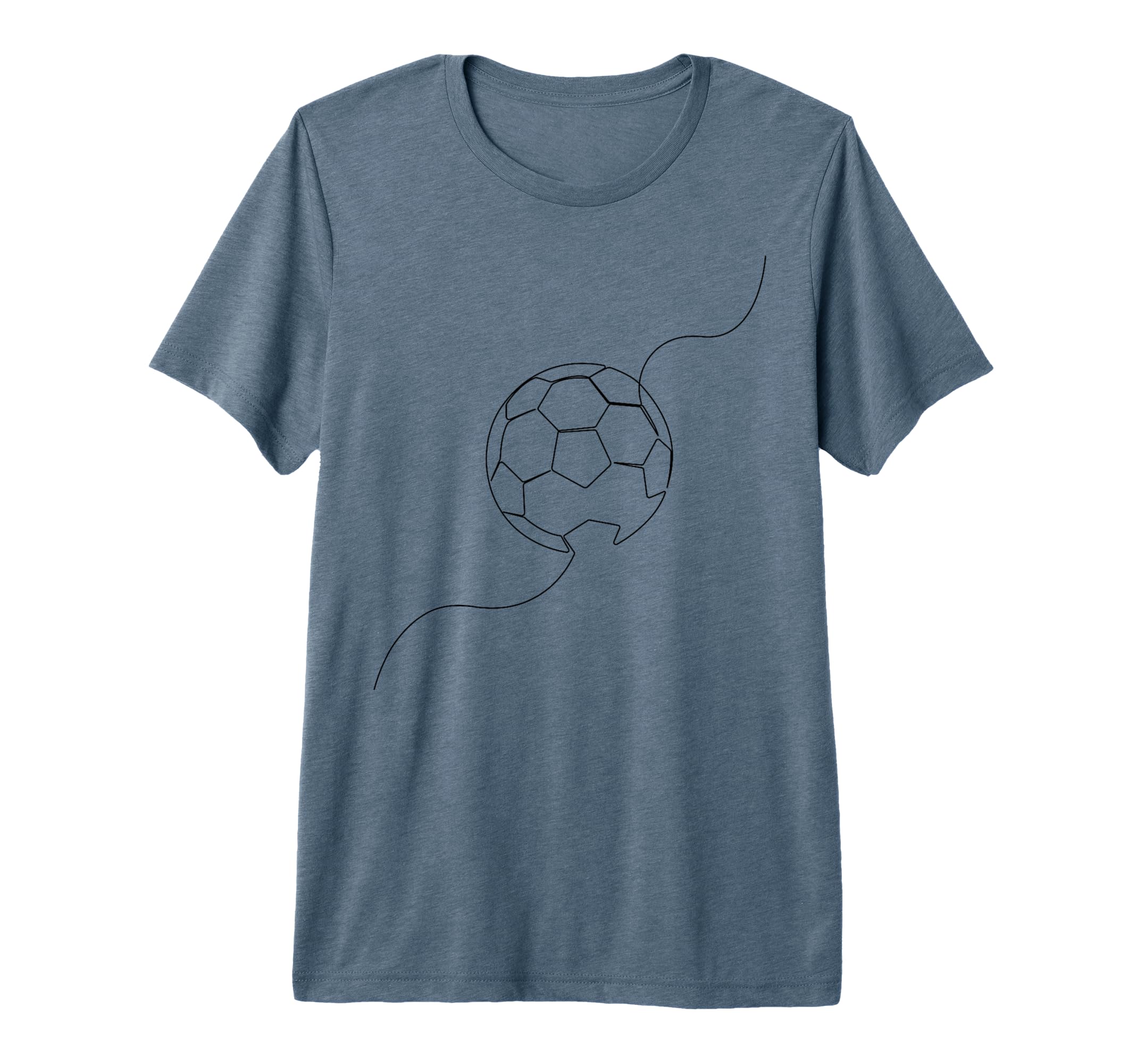 One Line Art Minimalist Soccer Coach T-Shirt - Custom Art Print for Adults - T-Shirt, Sweatshirt, Hoodie