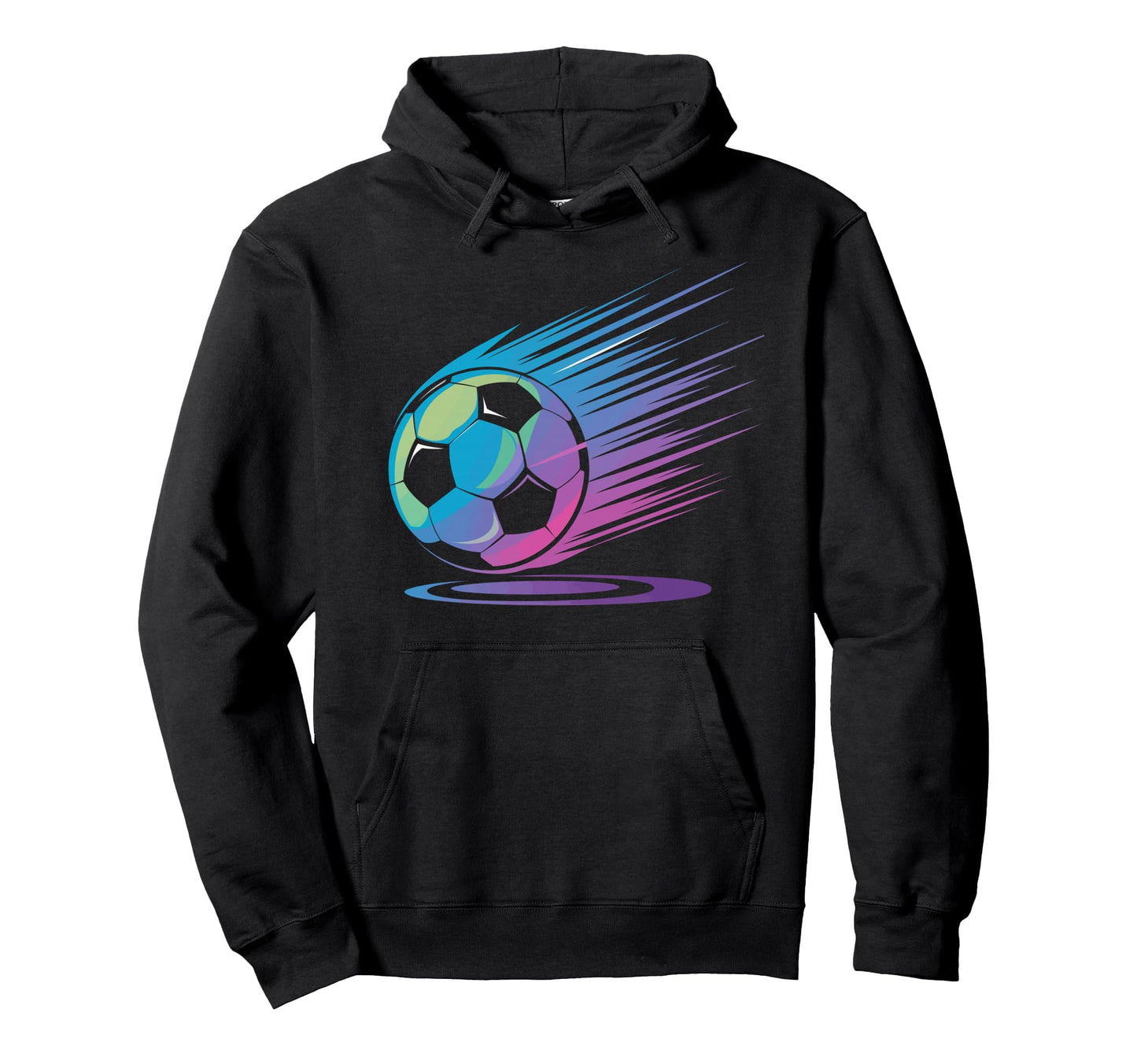 Colorful Soccer Silhouette Soccer Hoodie - Fun Novelty Design Unisex - T-Shirt, Sweatshirt, Hoodie