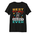 Best Pit Bull Daddy Ever Dad Funny Dogs T-Shirt - Trendy Graphic Men Women - T-Shirt, Sweatshirt, Hoodie