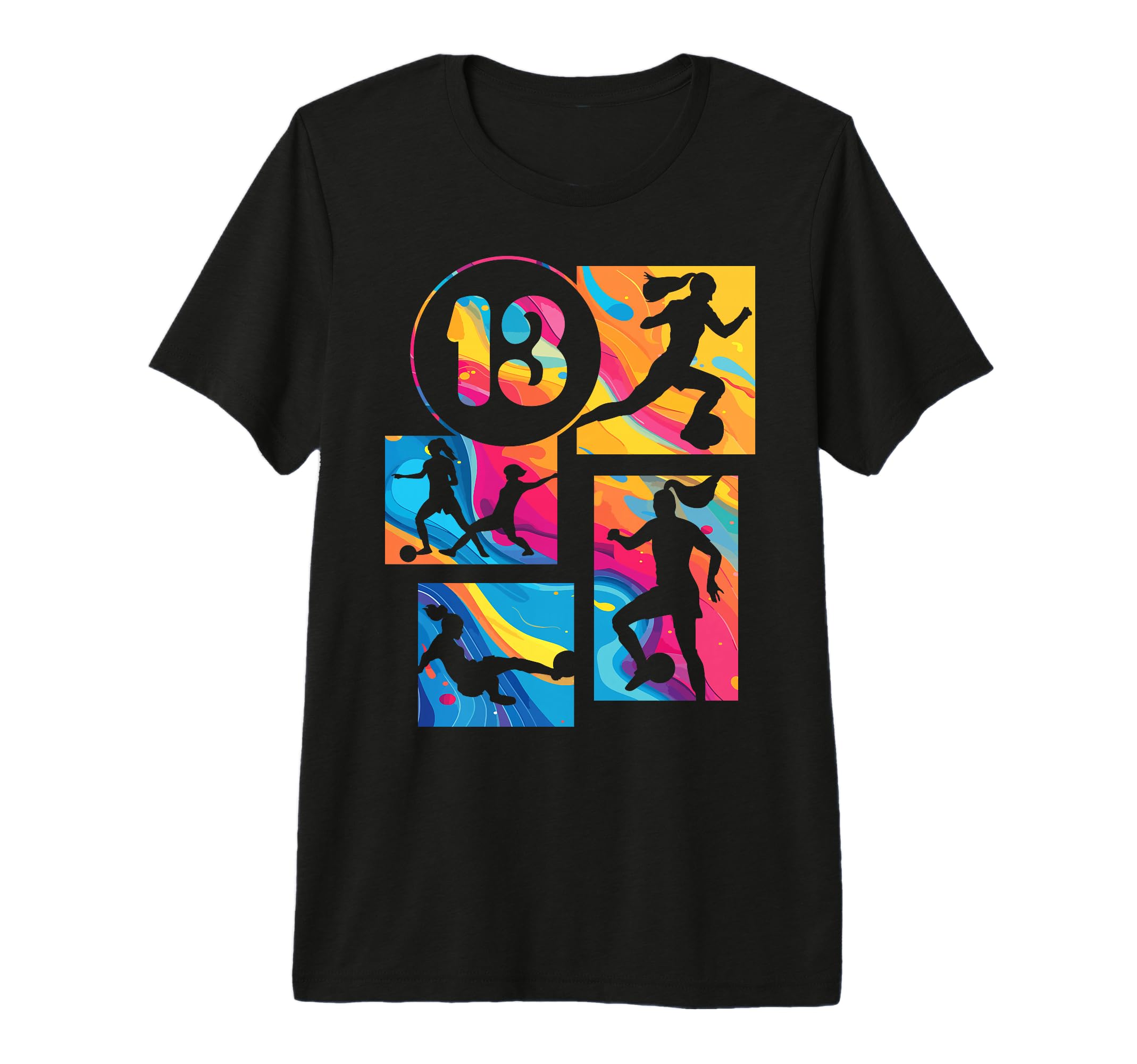 13Th Birthday Soccer Player Football T-Shirt - Novelty Apparel for Adults - T-Shirt, Sweatshirt, Hoodie