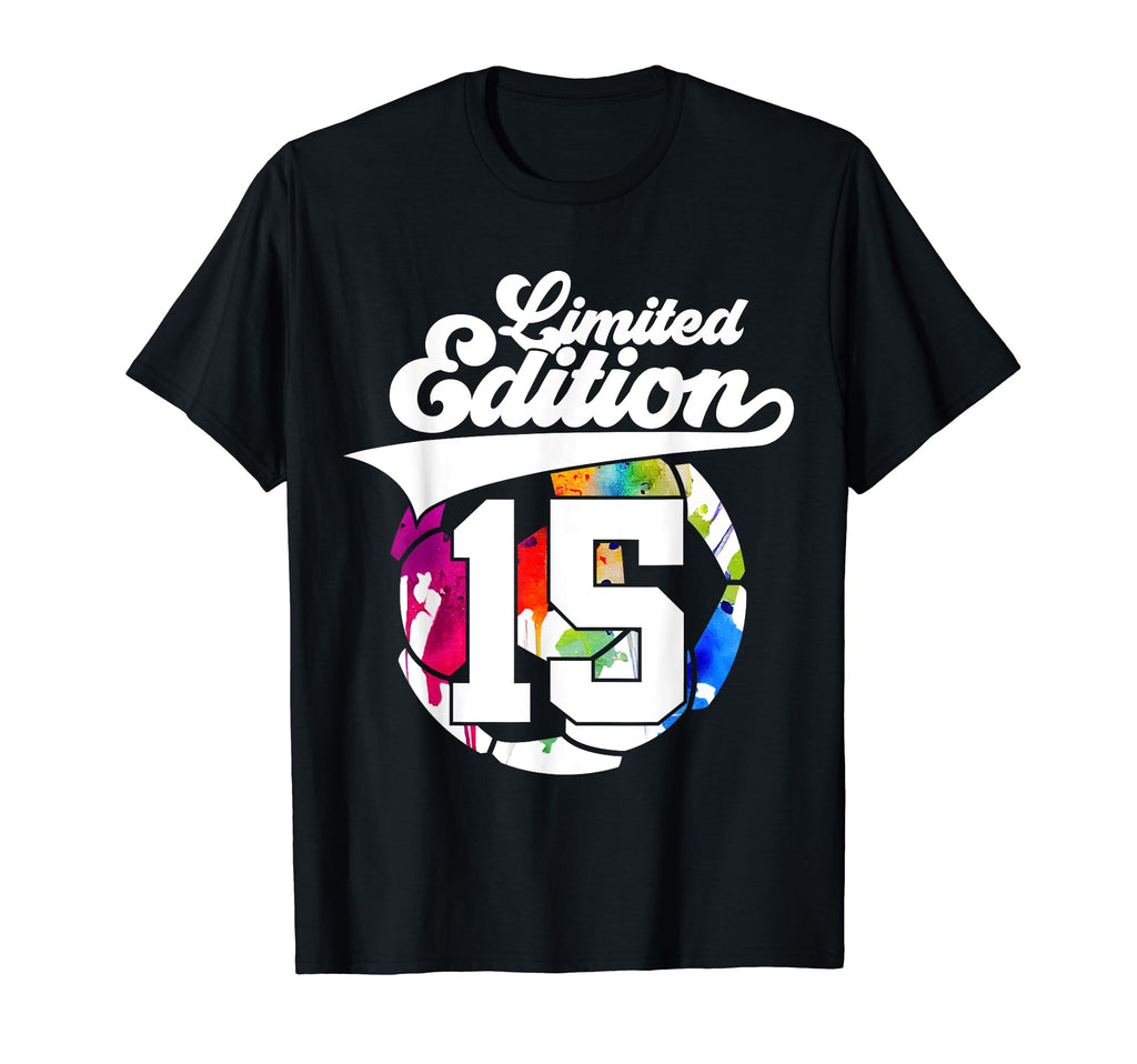 15 Years Soccer 15Th Birthday T-Shirt - Custom Art Print Unisex - T-Shirt, Sweatshirt, Hoodie