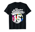 15 Years Soccer 15Th Birthday T-Shirt - Custom Art Print Unisex - T-Shirt, Sweatshirt, Hoodie