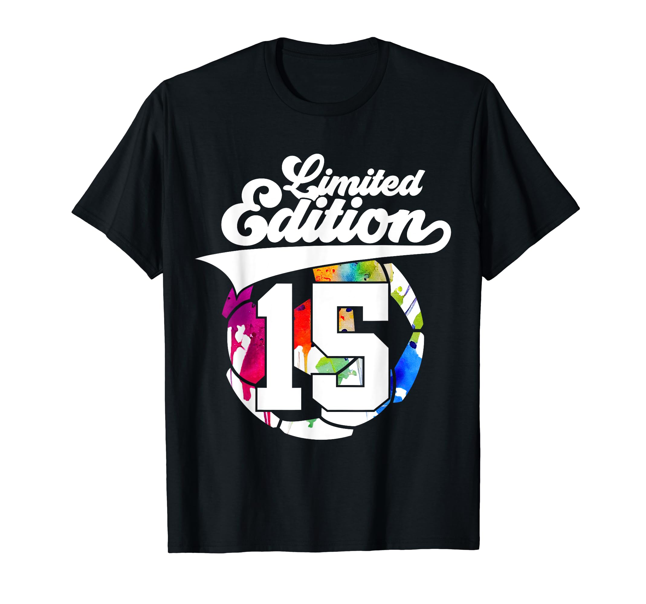 15 Years Soccer 15Th Birthday T-Shirt - Custom Art Print Unisex - T-Shirt, Sweatshirt, Hoodie