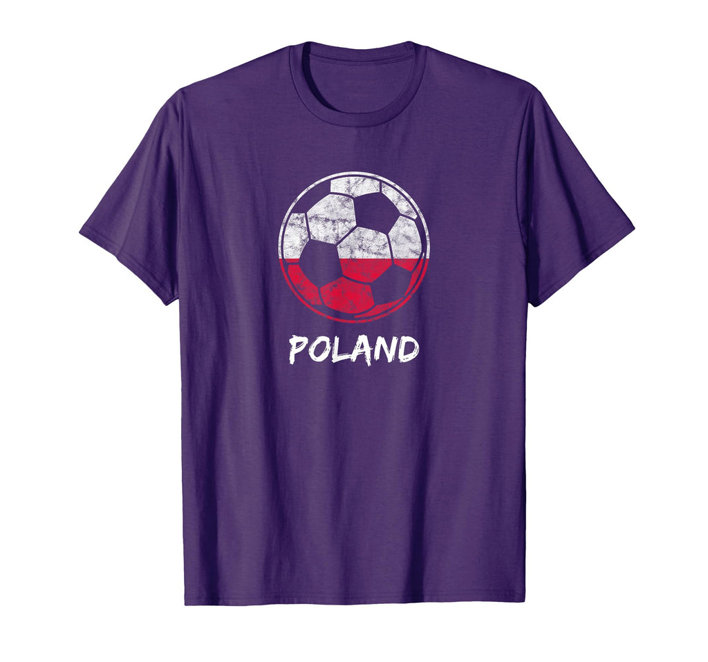 2018 Distressed Poland Football And T-Shirt - Graphic Print for Adults - T-Shirt, Sweatshirt, Hoodie