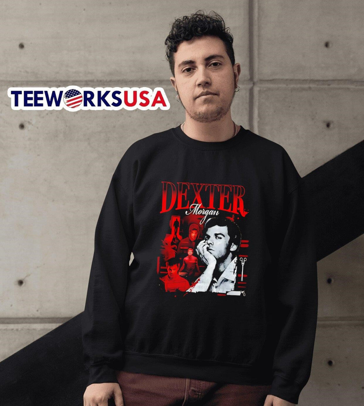 Dexter Morgan heartthrob - Adult & Kids T-Shirts, Sweatshirts & Hoodies apparel design preview 6