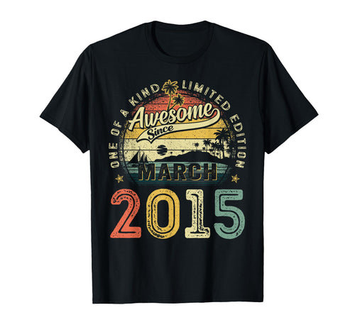 10 Years Old March 2015 10Th Birthday T-Shirt - Streetwear Style Unisex - T-Shirt, Sweatshirt, Hoodie