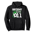 11Th B Day Soccer Birthday Party 11 Year Hoodie - Unique Graphic Men Women - T-Shirt, Sweatshirt, Hoodie