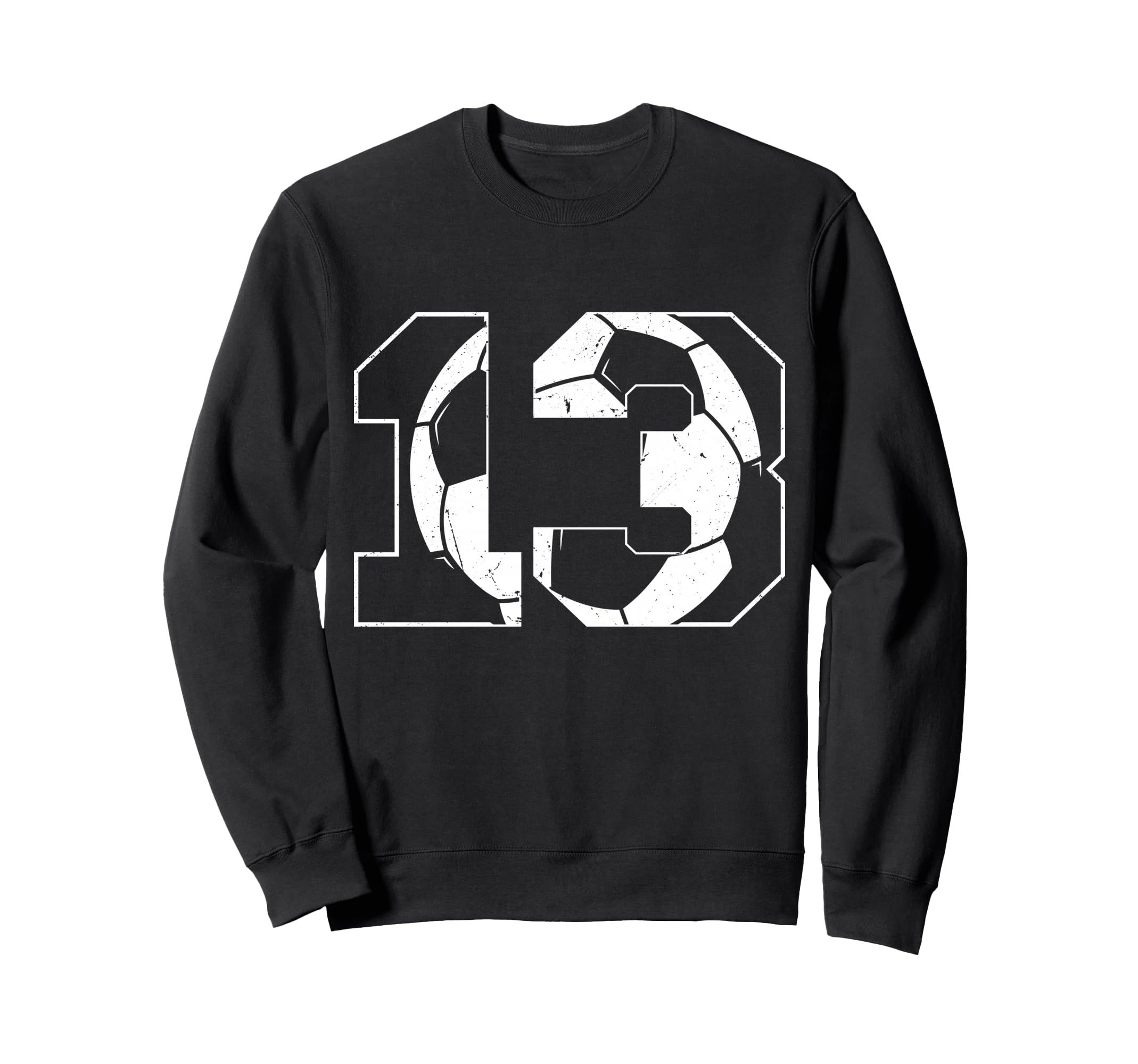 13Th Birthday Soccer Player Sweatshirt - Aesthetic Graphic Men Women - T-Shirt, Sweatshirt, Hoodie