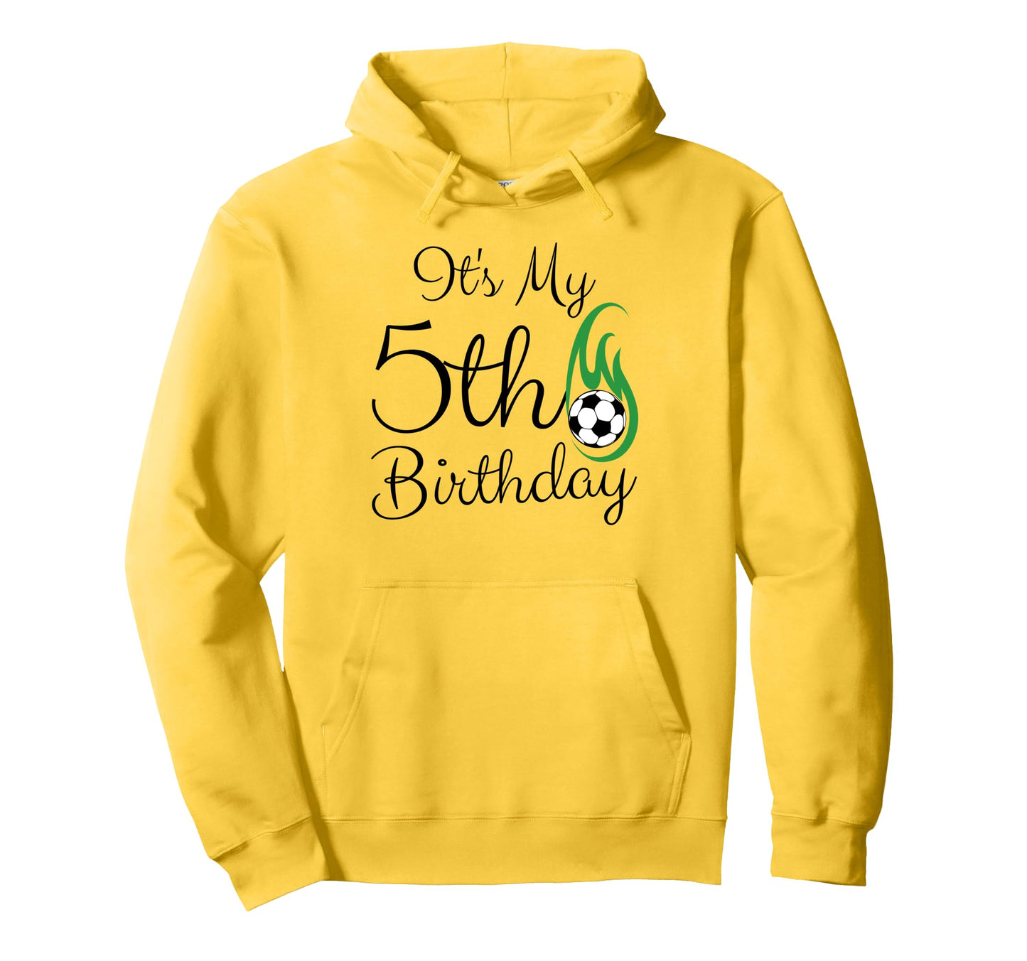 Its My 5Th Birthday Soccer Player 5Th Hoodie - Minimalist Print Unisex - T-Shirt, Sweatshirt, Hoodie