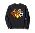 Softball Soccer Basketball Heart Funny Sweatshirt - Novelty Apparel Unisex - T-Shirt, Sweatshirt, Hoodie