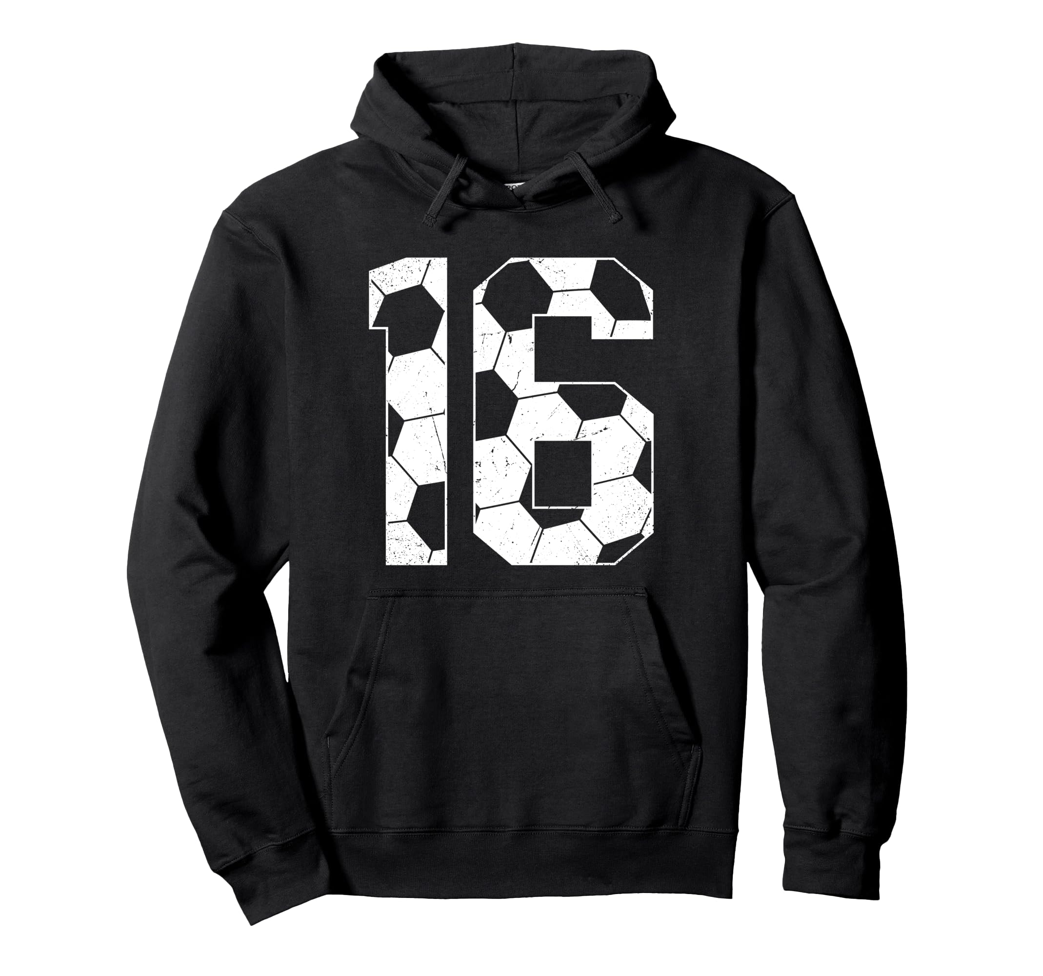 16Th Birthday Soccer Player Football 16 Hoodie - Unique Graphic Men Women - T-Shirt, Sweatshirt, Hoodie
