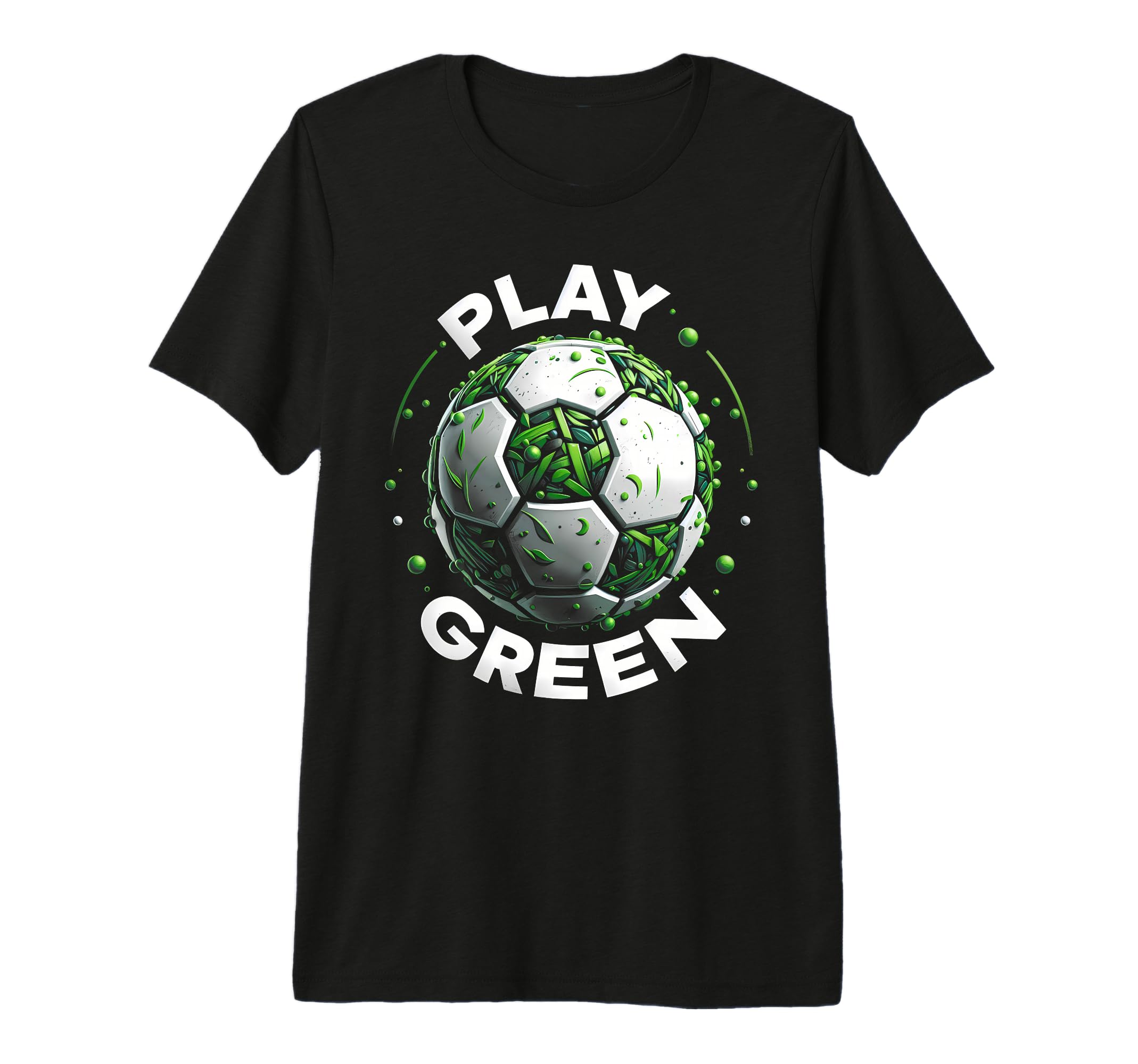 Play Green Coach Soccer Ball Eco T-Shirt - Fun Novelty Design for Adults - T-Shirt, Sweatshirt, Hoodie