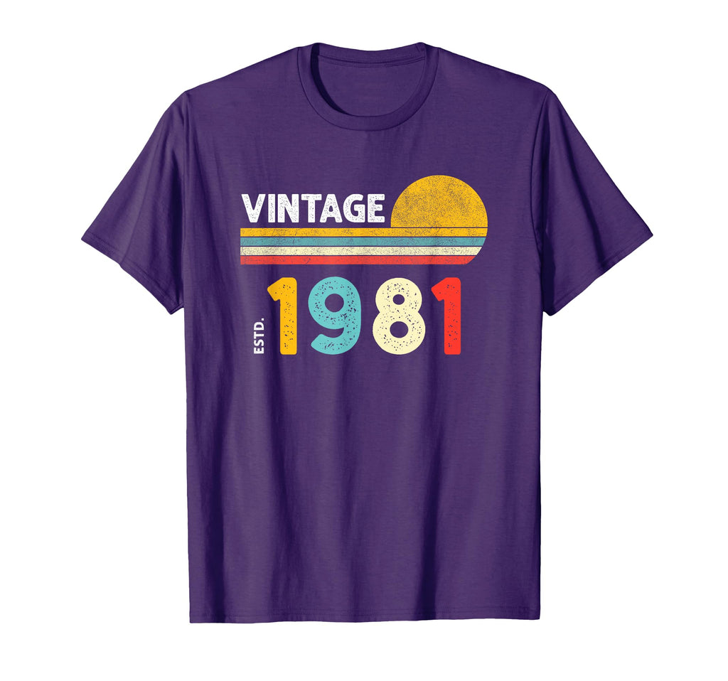 1981 Shirts Birthday Gifts T-Shirt - Streetwear Style Men Women - T-Shirt, Sweatshirt, Hoodie