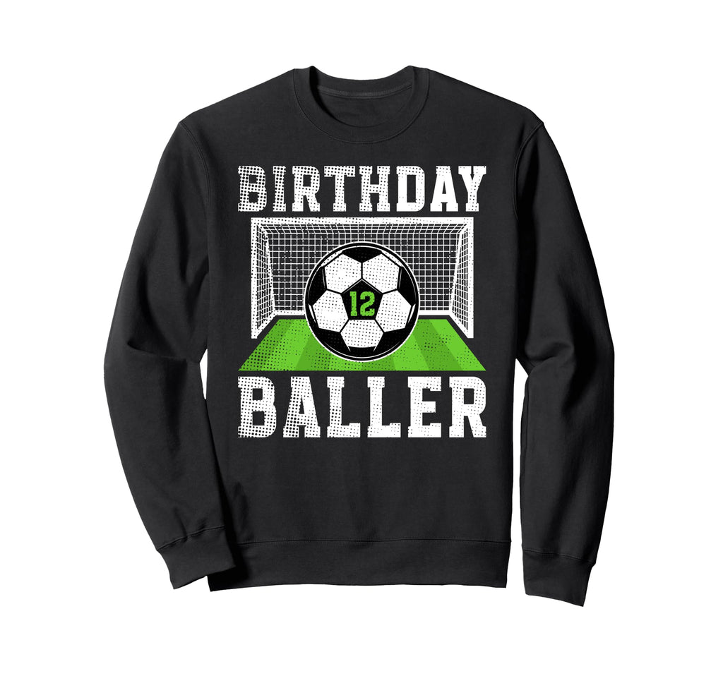 12Th Birthday Soccer 12 Year Old Sweatshirt - Custom Art Print for Adults - T-Shirt, Sweatshirt, Hoodie