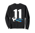 11Th Birthday Soccer Player Football Sweatshirt - Graphic Print Men Women - T-Shirt, Sweatshirt, Hoodie
