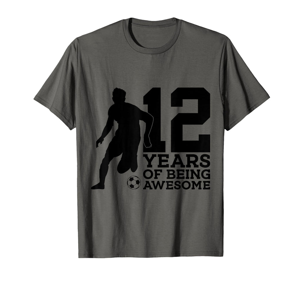 12 Years Being Awesome Soccer 12Th T-Shirt - Unique Graphic for Adults - T-Shirt, Sweatshirt, Hoodie