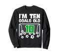 10Th Birthday Soccer Football Sweatshirt - Novelty Apparel for Adults - T-Shirt, Sweatshirt, Hoodie