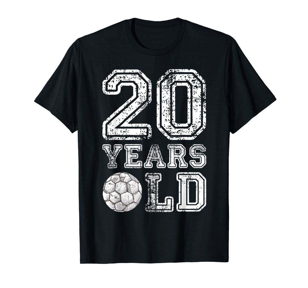 20 Years Old Soccer Sports Birthday T-Shirt - Aesthetic Graphic Unisex - T-Shirt, Sweatshirt, Hoodie
