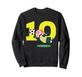 10Th Birthday 10 Years Soccer Sweatshirt - Trendy Graphic for Adults - T-Shirt, Sweatshirt, Hoodie