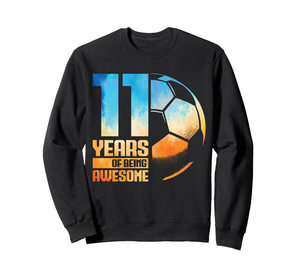 11Th Birthday Soccer Player Sweatshirt - Custom Art Print for Adults - T-Shirt, Sweatshirt, Hoodie