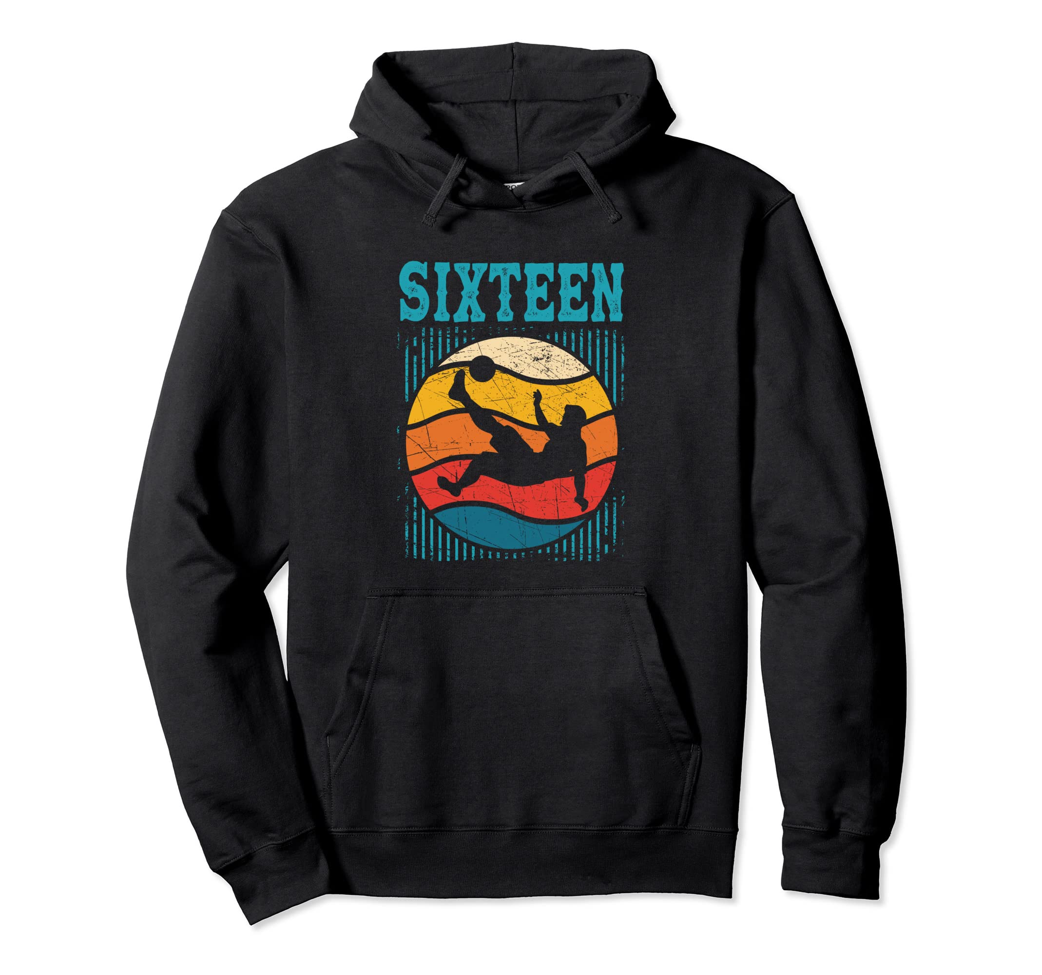 16Th Birthday Soccer 16 Years Old Hoodie - Novelty Apparel Men Women - T-Shirt, Sweatshirt, Hoodie