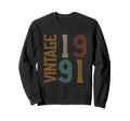 1991 Funny Mens Birthday Party Sweatshirt - Graphic Print Men Women - T-Shirt, Sweatshirt, Hoodie