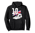 10 Soccer Birthday Gift Soccer Fan Hoodie - Aesthetic Graphic for Adults - T-Shirt, Sweatshirt, Hoodie