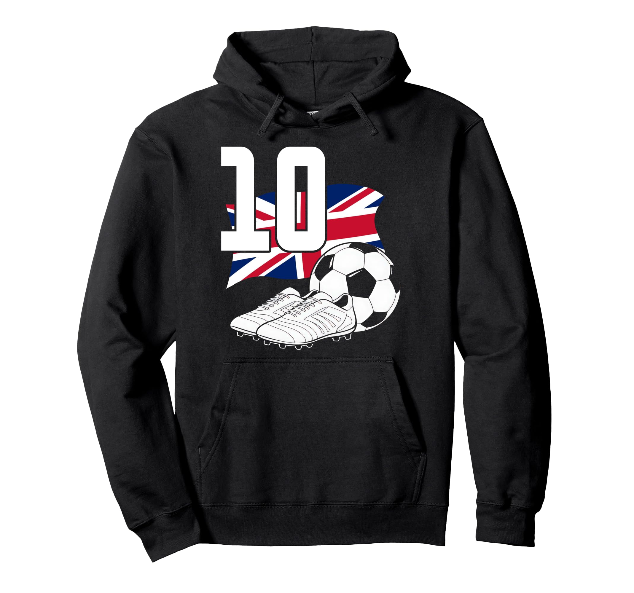 10 Soccer Birthday Gift Soccer Fan Hoodie - Aesthetic Graphic for Adults - T-Shirt, Sweatshirt, Hoodie