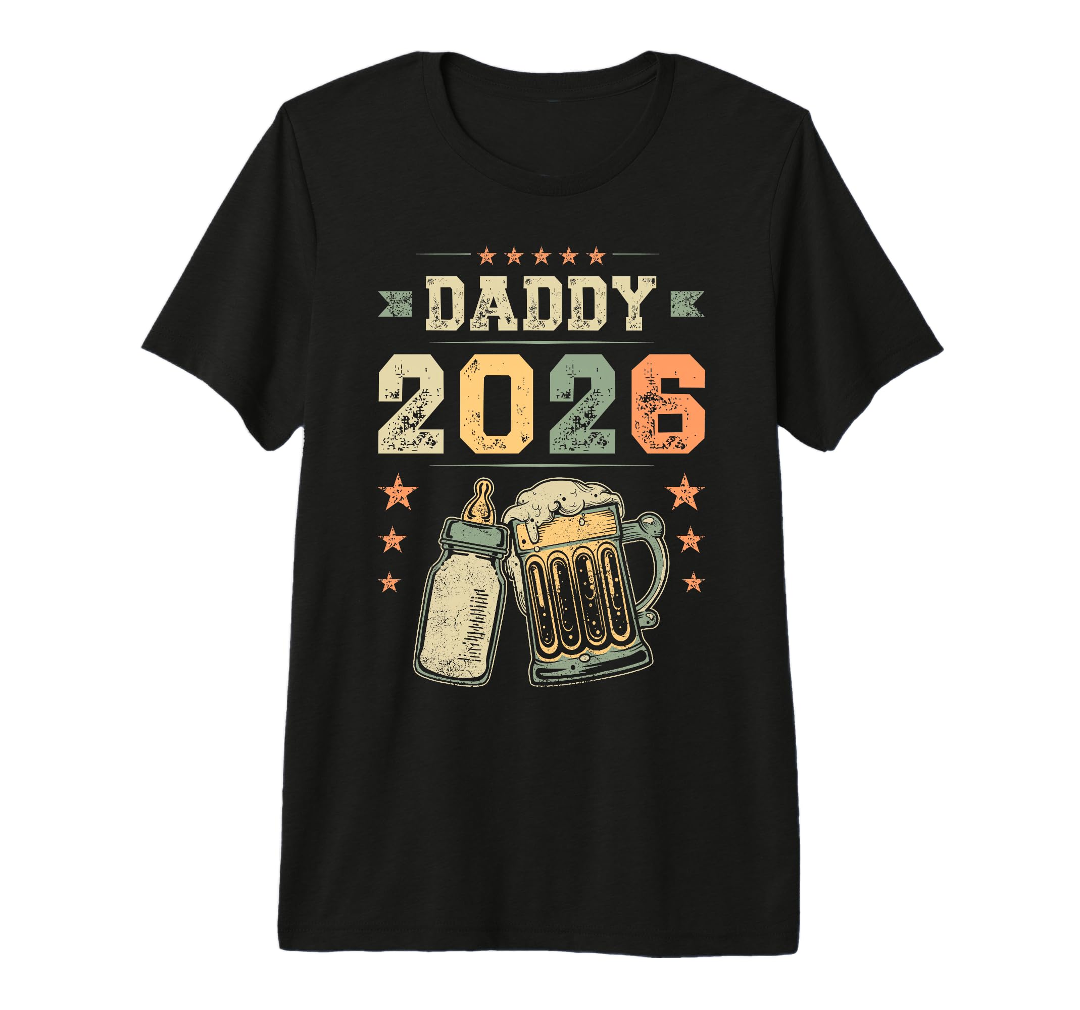Mens Daddy 2026 First Fathers Day New T-Shirt - Fun Novelty Design Unisex - T-Shirt, Sweatshirt, Hoodie