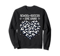 100 Days School Soccer Heart Love Sweatshirt - Fun Novelty Design Unisex - T-Shirt, Sweatshirt, Hoodie