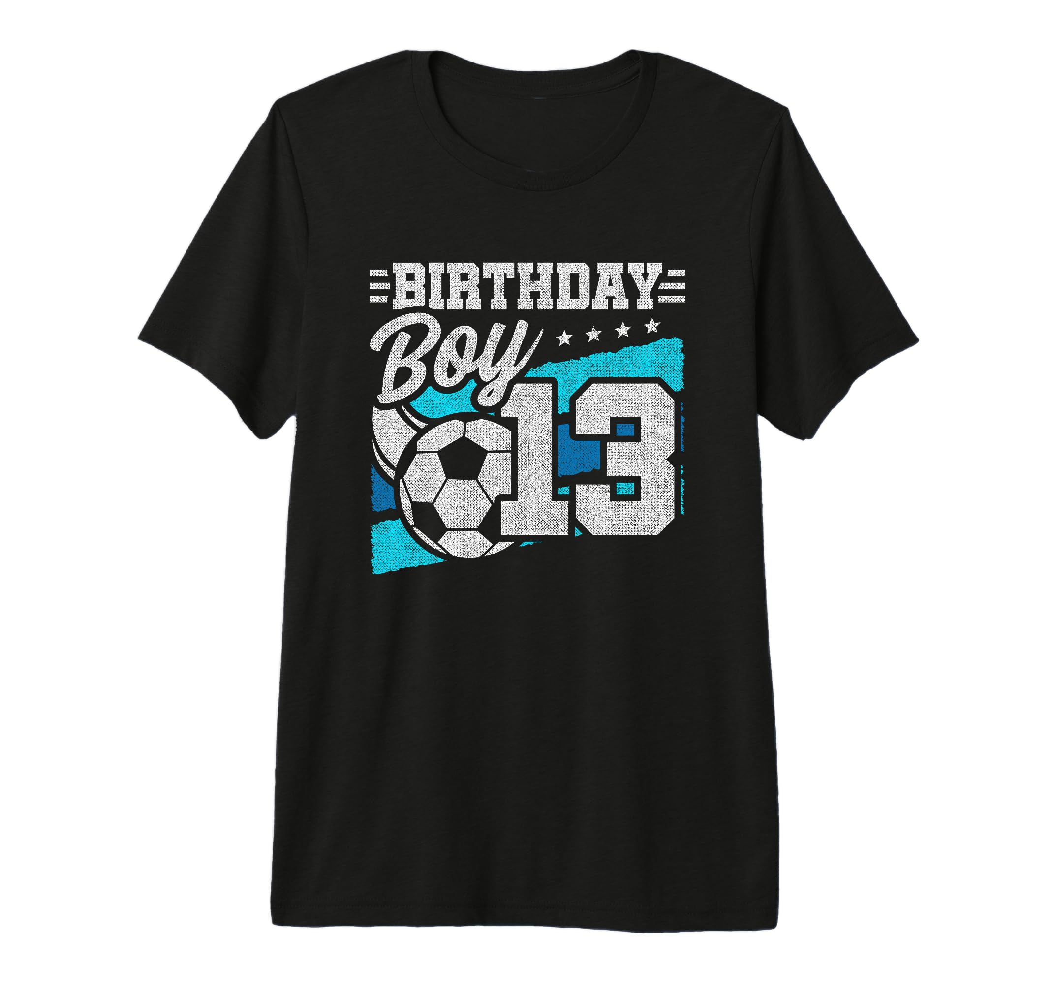 13Th Birthday Soccer Party 13 Year T-Shirt - Minimalist Print Men Women - T-Shirt, Sweatshirt, Hoodie