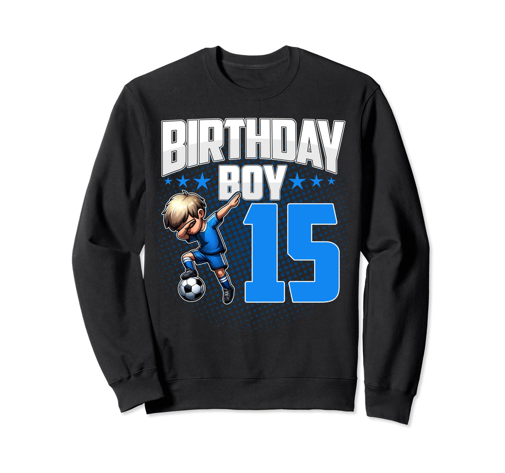 15Th Birthday Soccer Dabbing 15 Sweatshirt - Trendy Graphic for Adults - T-Shirt, Sweatshirt, Hoodie