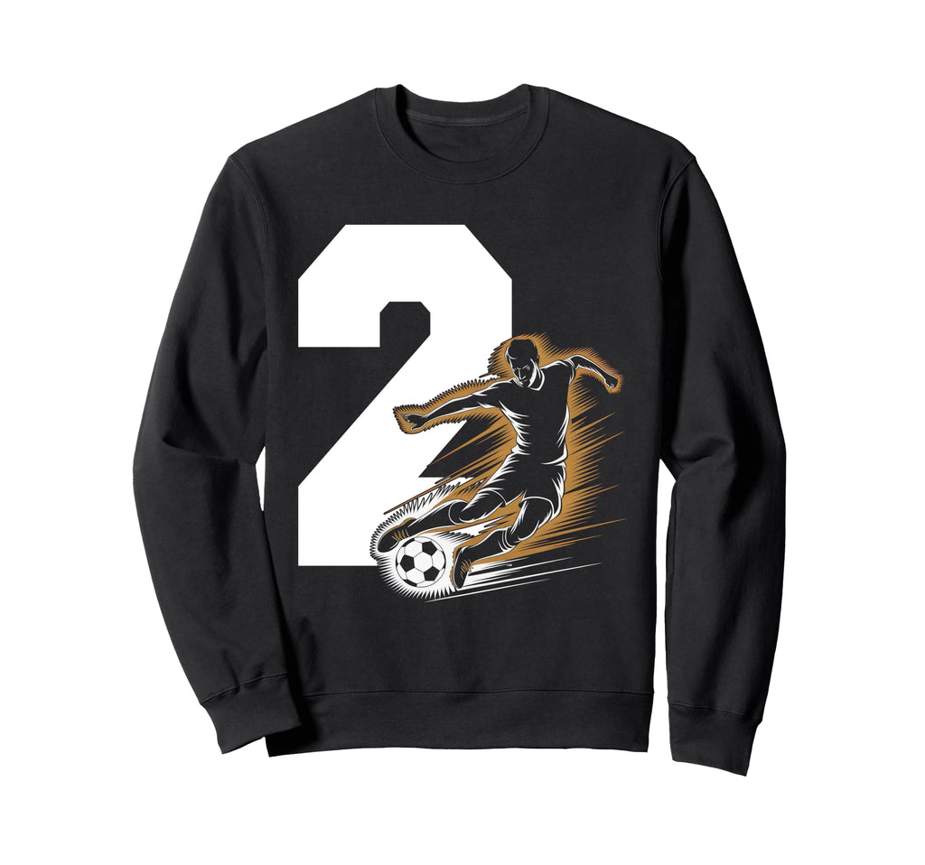 2 Soccer Birthday Gift Soccer Fan Sweatshirt - Trendy Graphic Unisex - T-Shirt, Sweatshirt, Hoodie