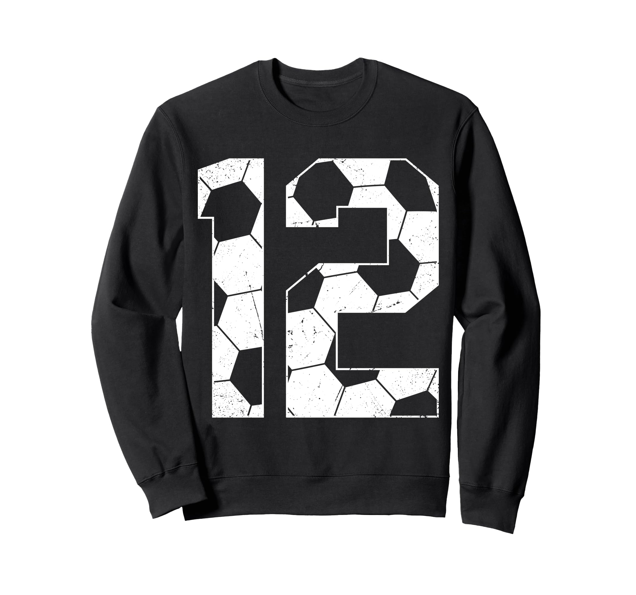 12Th Birthday Soccer Player Football 12 Sweatshirt - Graphic Print Unisex - T-Shirt, Sweatshirt, Hoodie