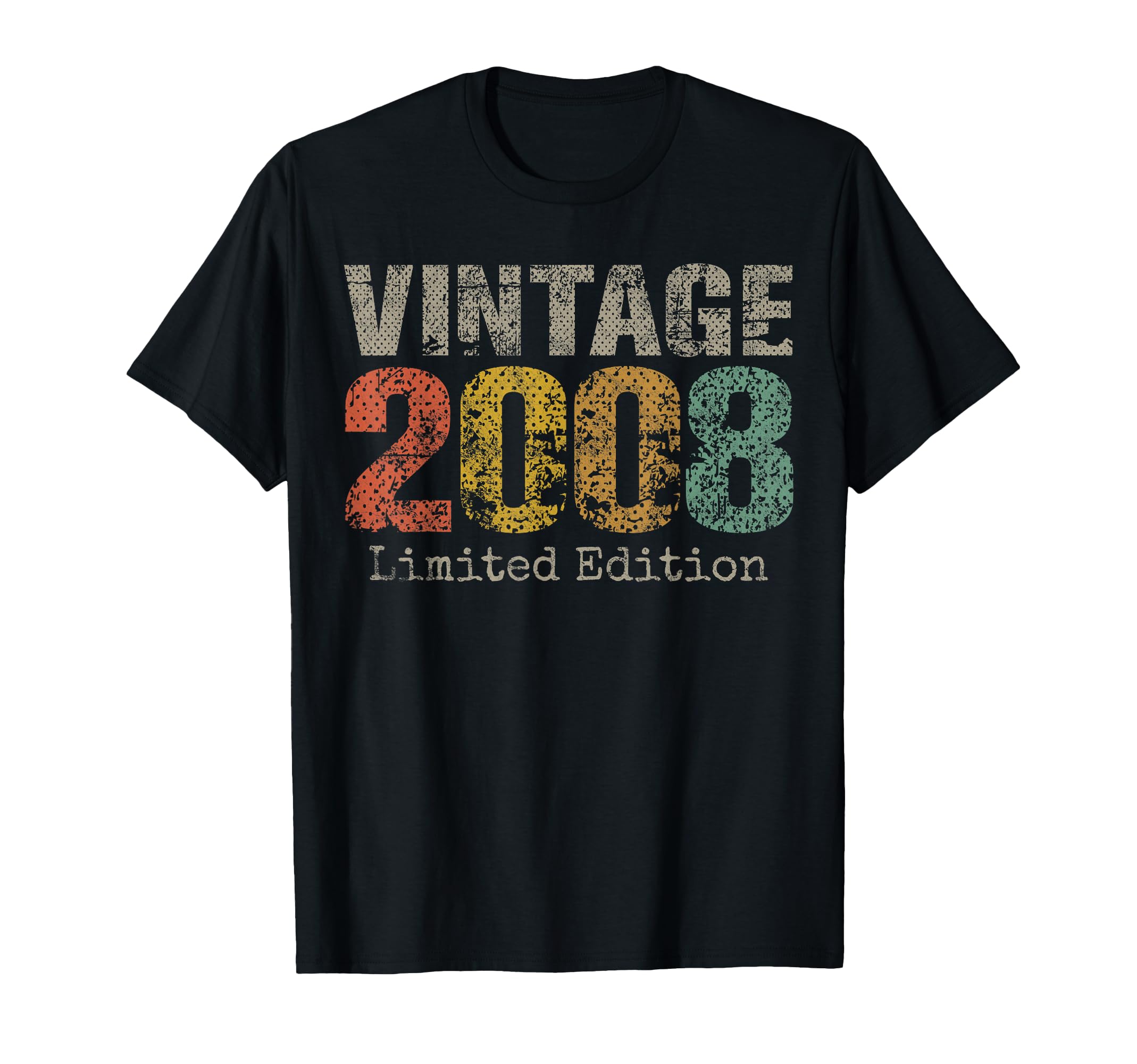 2008 Text 18Th Birthday Gift 18 Year Old T-Shirt - Graphic Print Men Women - T-Shirt, Sweatshirt, Hoodie