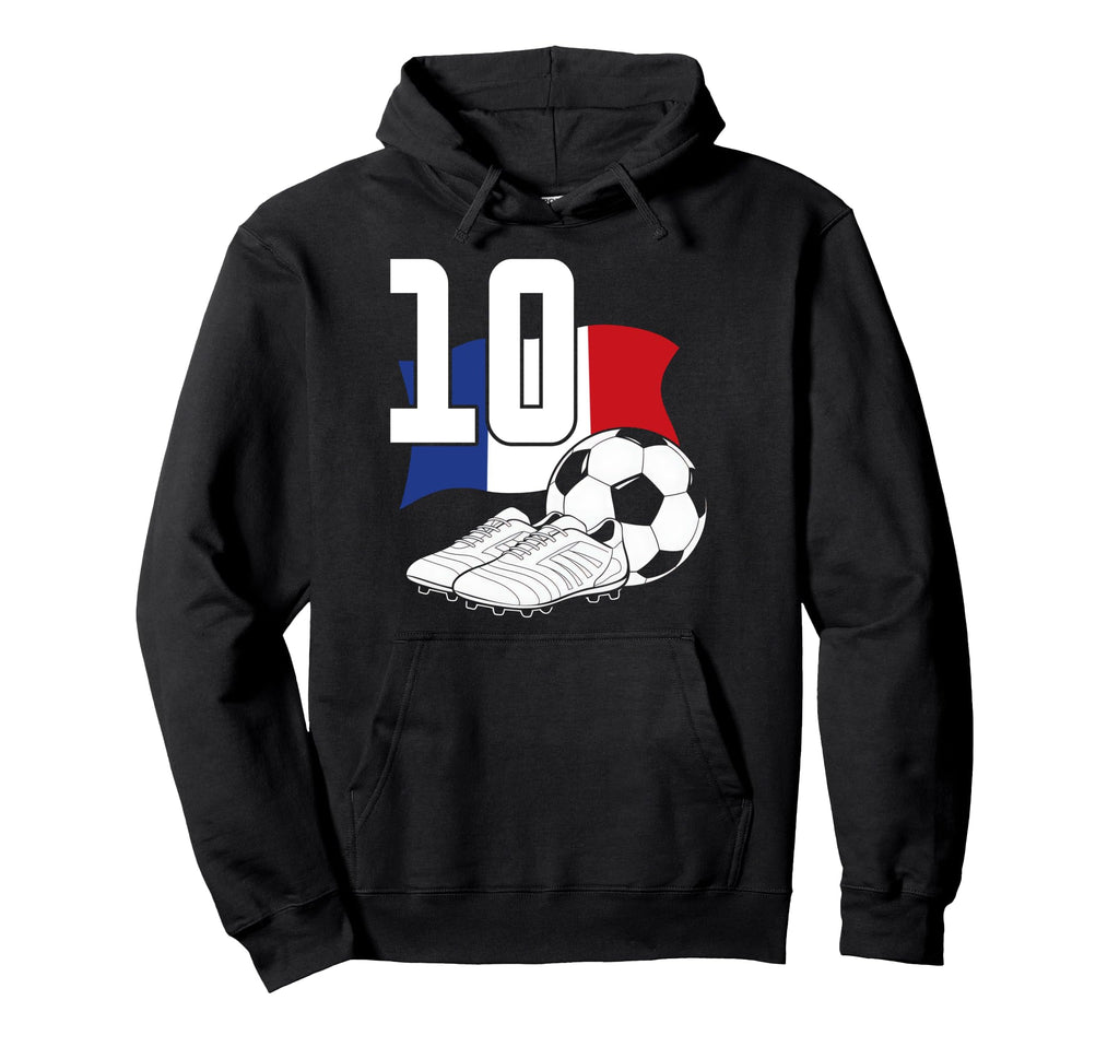10 Soccer Birthday Gift Soccer Fan Hoodie - Graphic Print for Adults - T-Shirt, Sweatshirt, Hoodie