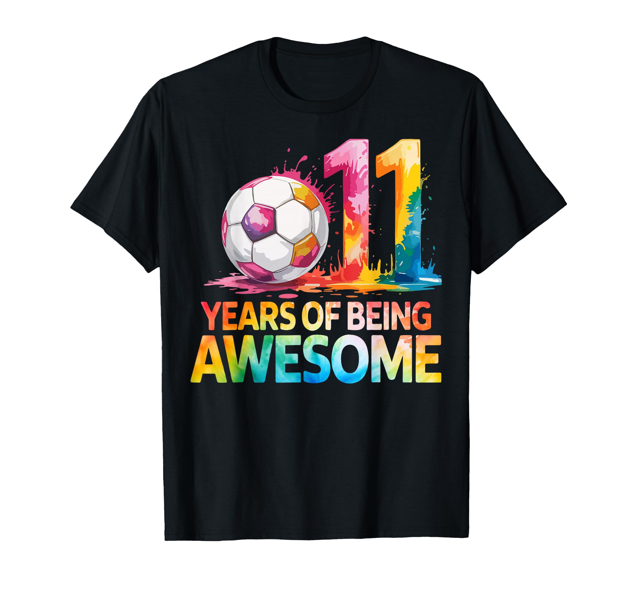 11 Years Being Awesome Soccer 11Th T-Shirt - Unique Graphic for Adults - T-Shirt, Sweatshirt, Hoodie