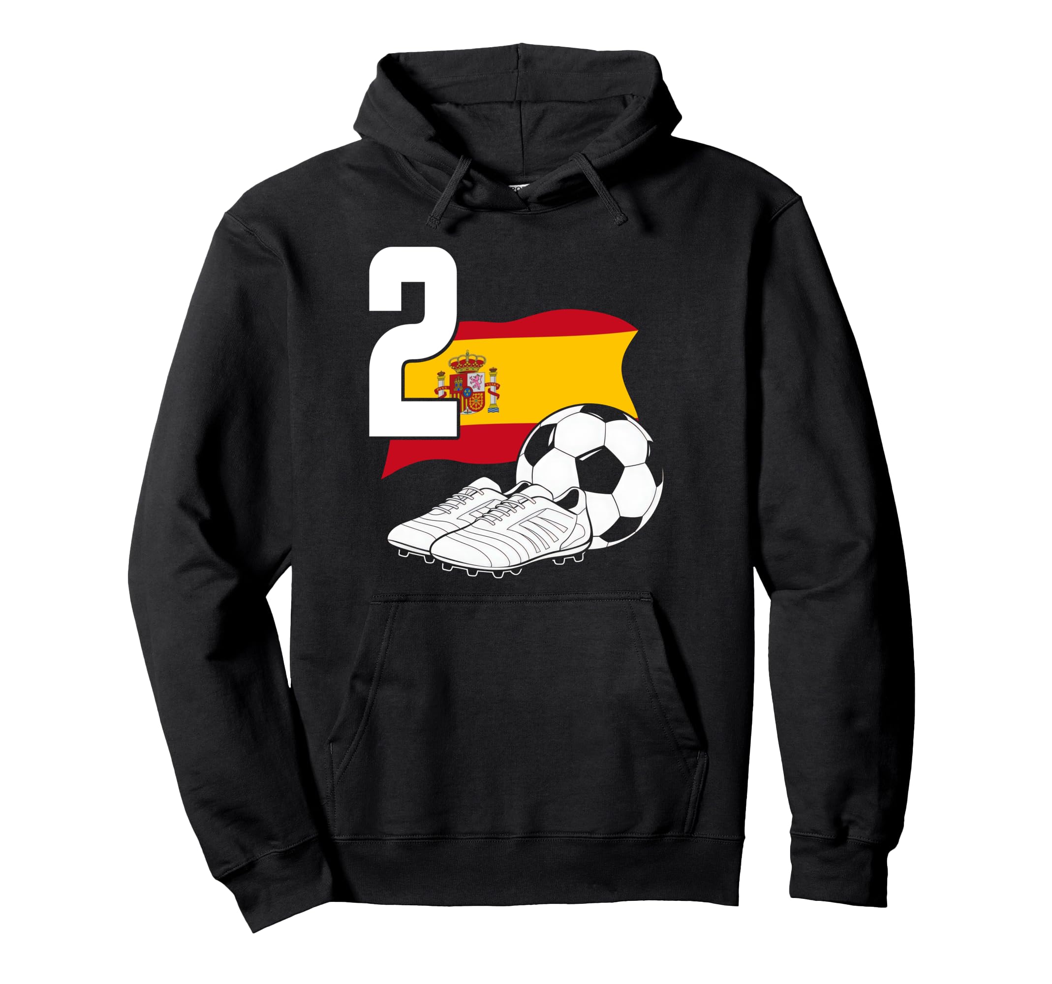 2 Soccer Birthday Gift Soccer Fan Sports Hoodie - Graphic Print for Adults - T-Shirt, Sweatshirt, Hoodie
