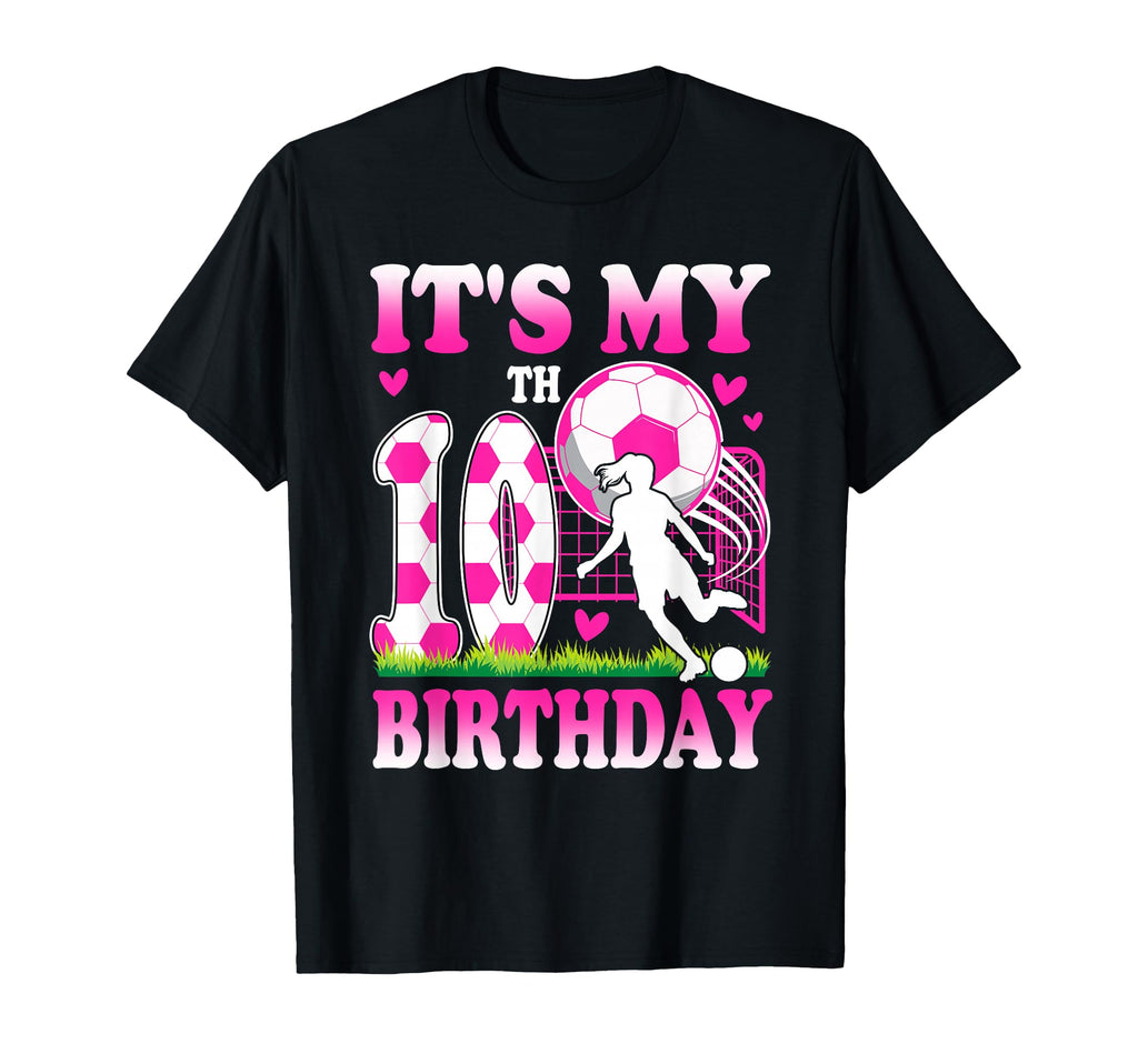 10 Year Old Birthday Soccer Themed T-Shirt - Fun Novelty Design for Adults - T-Shirt, Sweatshirt, Hoodie