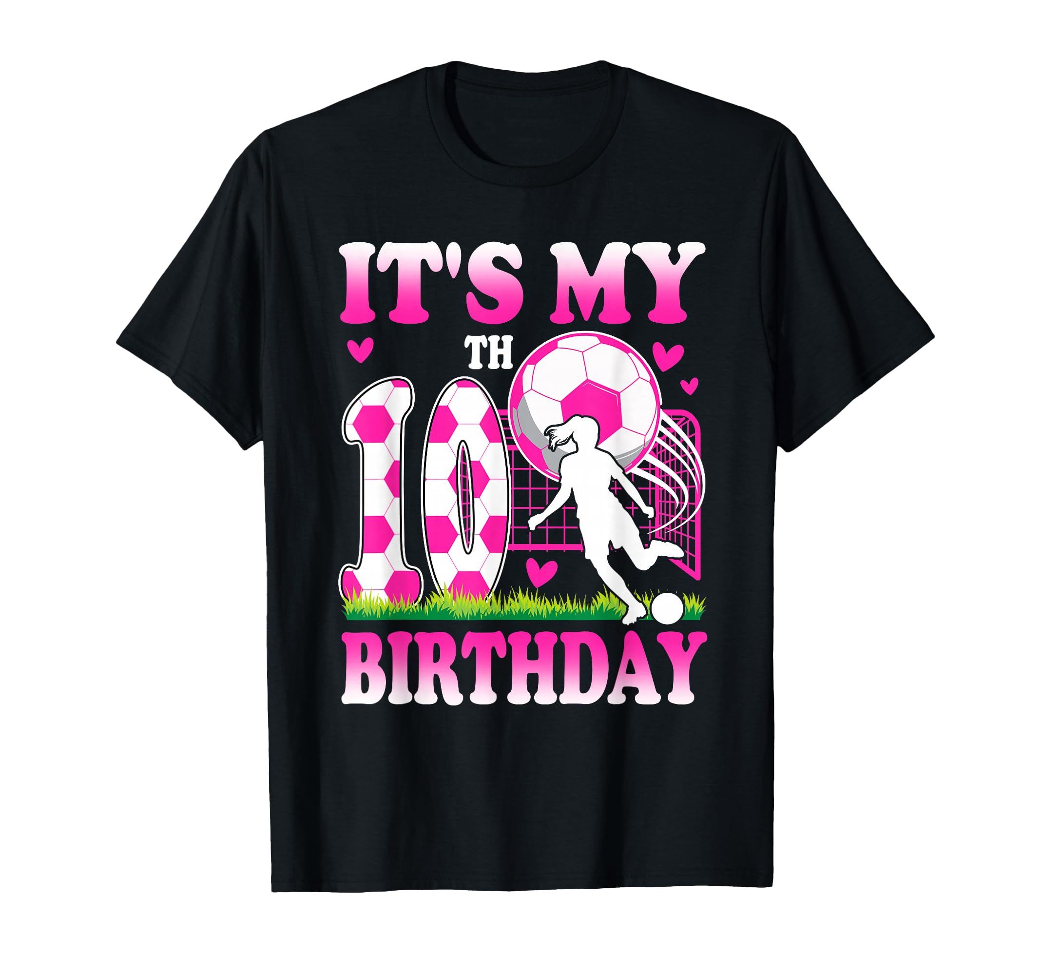 10 Year Old Birthday Soccer Themed T-Shirt - Fun Novelty Design for Adults - T-Shirt, Sweatshirt, Hoodie