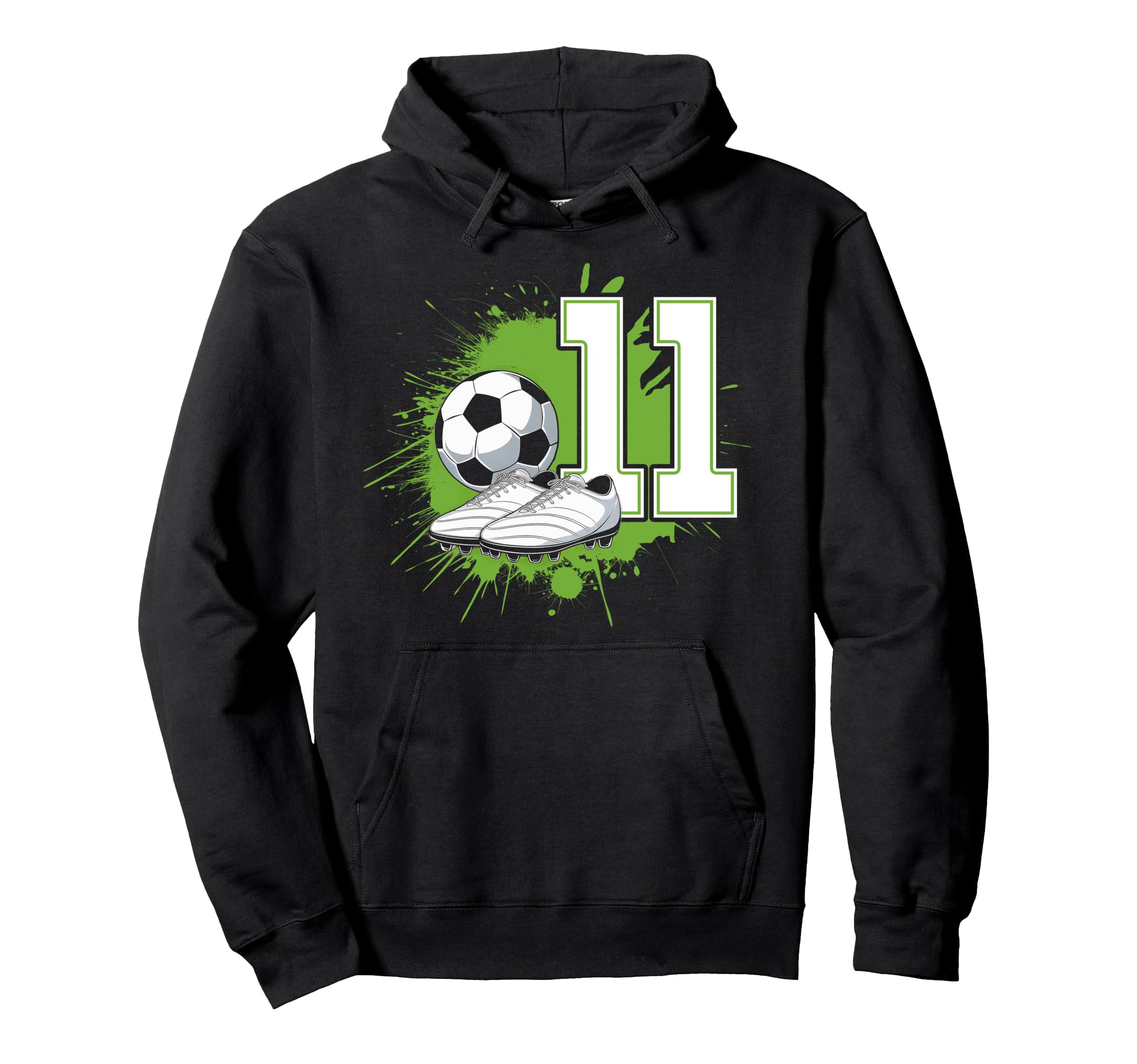 11 Soccer Birthday Gift Soccer Fan Sports Hoodie - Graphic Print Unisex - T-Shirt, Sweatshirt, Hoodie