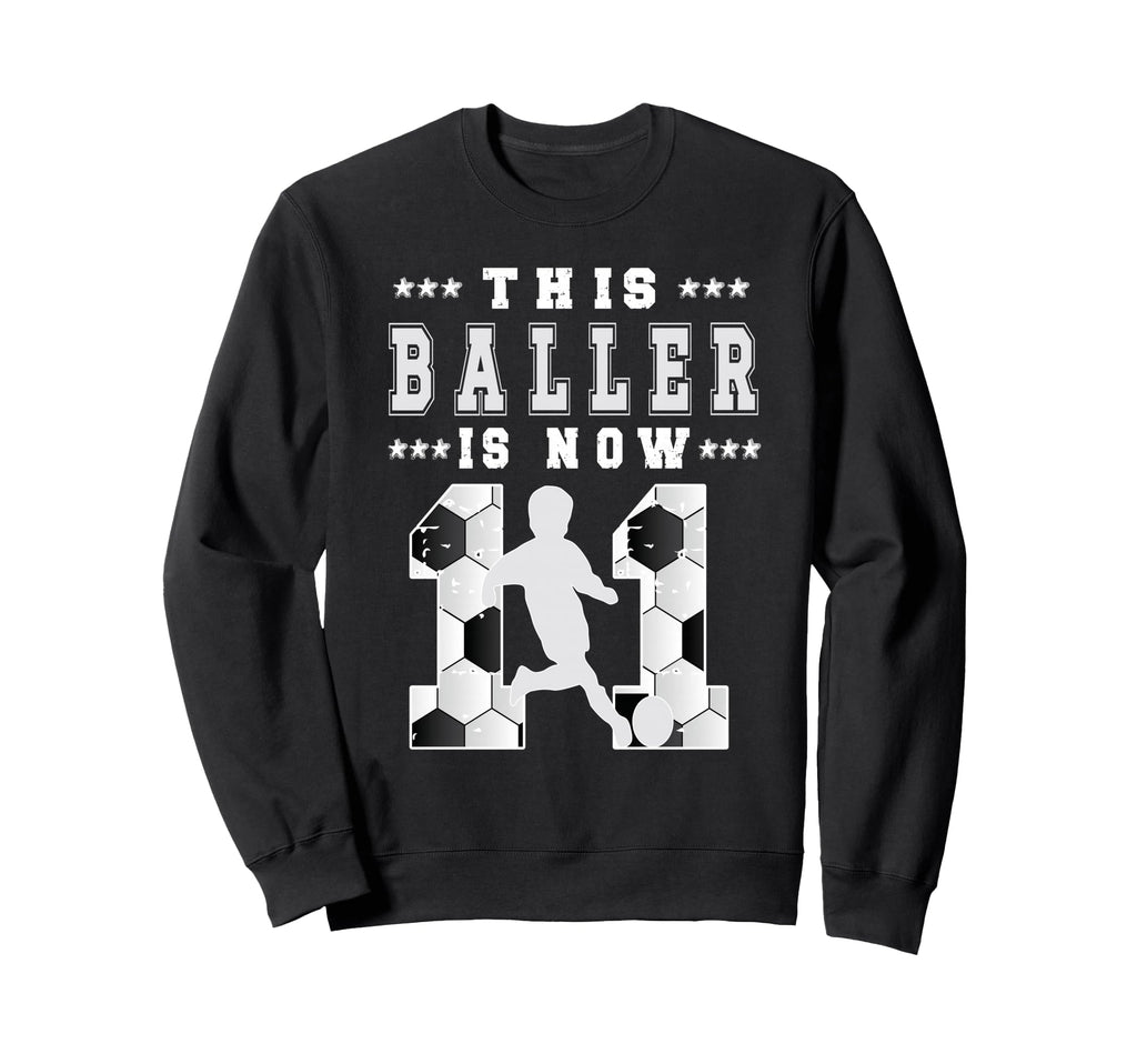 11Th Birthday Soccer Eleven Year Sweatshirt - Novelty Apparel Men Women - T-Shirt, Sweatshirt, Hoodie