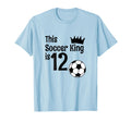 12 Year Old Soccer Birthday Party T-Shirt - Streetwear Style for Adults - T-Shirt, Sweatshirt, Hoodie
