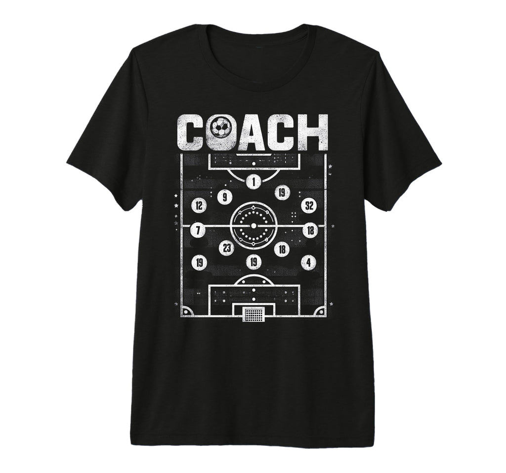 Soccer Coach Training Coaching T-Shirt - Minimalist Print Men Women - T-Shirt, Sweatshirt, Hoodie