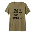Cats Routine Cat Dad Tri Blend T-Shirt - Novelty Apparel Men Women - T-Shirt, Sweatshirt, Hoodie