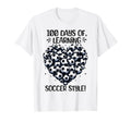 100 Days School Soccer Heart Love T-Shirt - Fun Novelty Design Men Women - T-Shirt, Sweatshirt, Hoodie