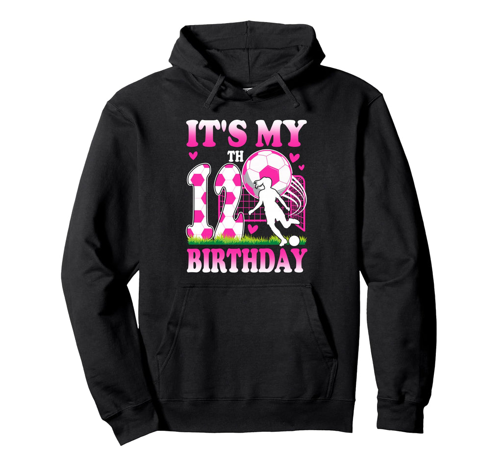 12 Year Old Birthday Soccer Themed Hoodie - Trendy Graphic for Adults - T-Shirt, Sweatshirt, Hoodie