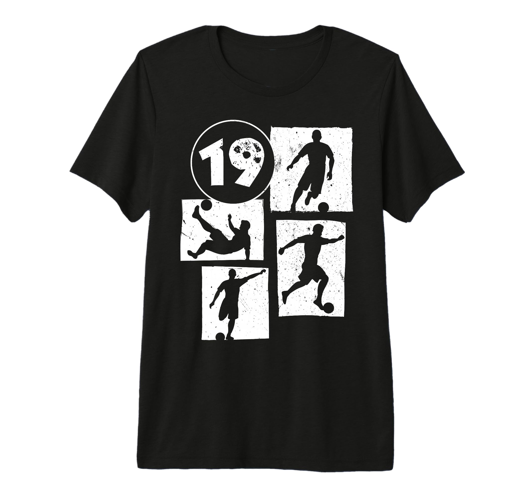 19Th Birthday Soccer Player Football 19 T-Shirt - Trendy Graphic Men Women - T-Shirt, Sweatshirt, Hoodie